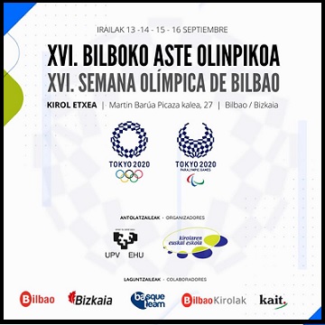 Bilbao celebrará en septiembre la XVI edición de su Semana Olímpica