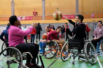 Sanse celebró una jornada deportiva por el Día de la Discapacidad