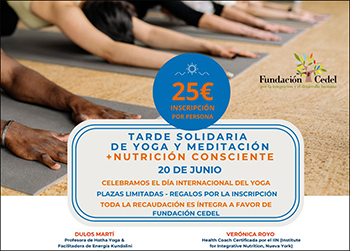 Las Rozas: Tarde Solidaria de Yoga, Meditación y Nutrición Consciente